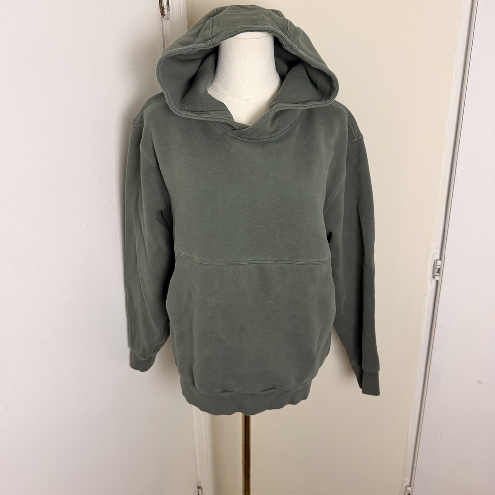 Lululemon Men's Green Steady State SuperLoft Pullover Hoodie Size XS